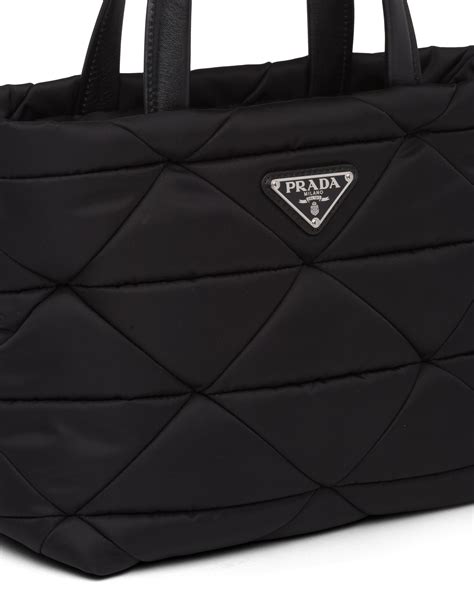 prada re nylon padded tote bag|Prada nylon belt bag women's.